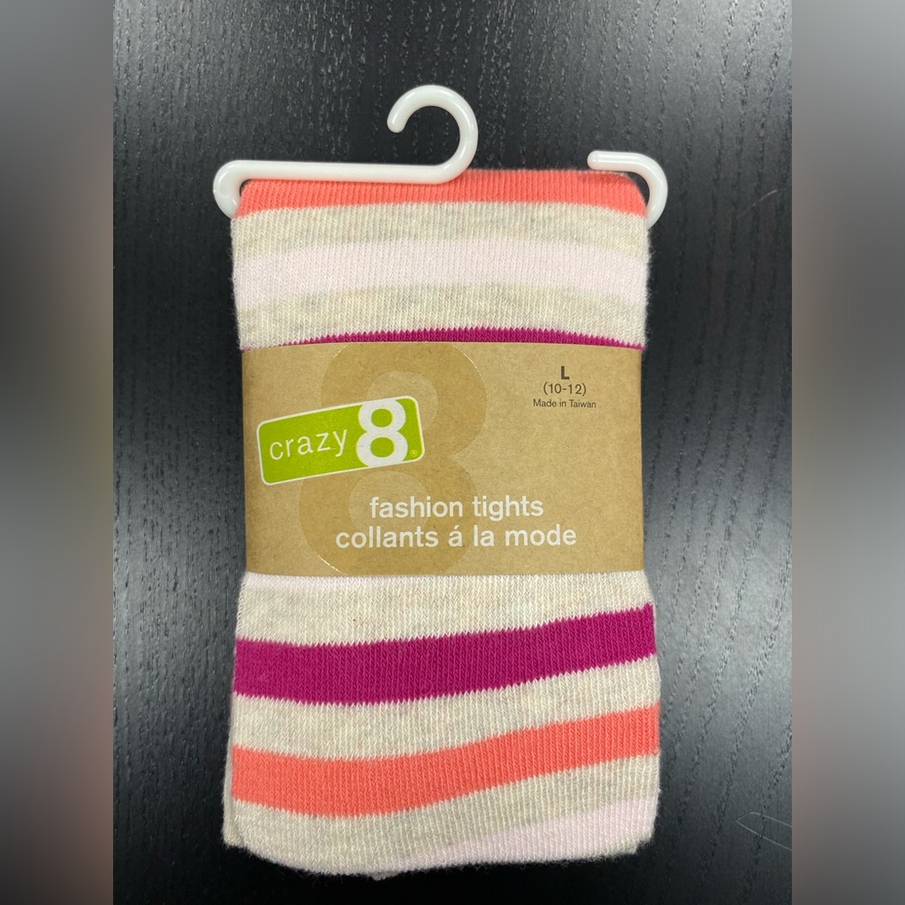 Crazy 8 girls tights. NWT. Size 10/12 Large